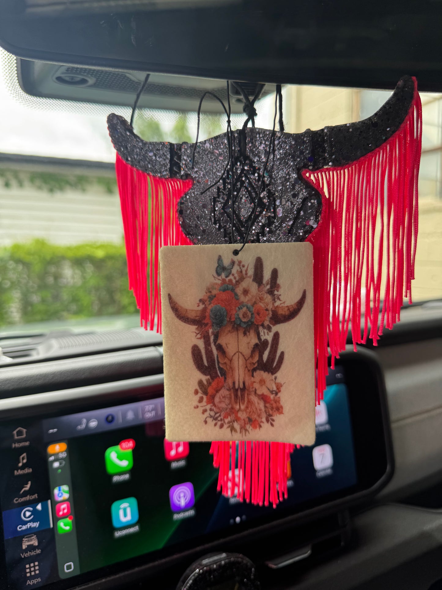 skull air freshener