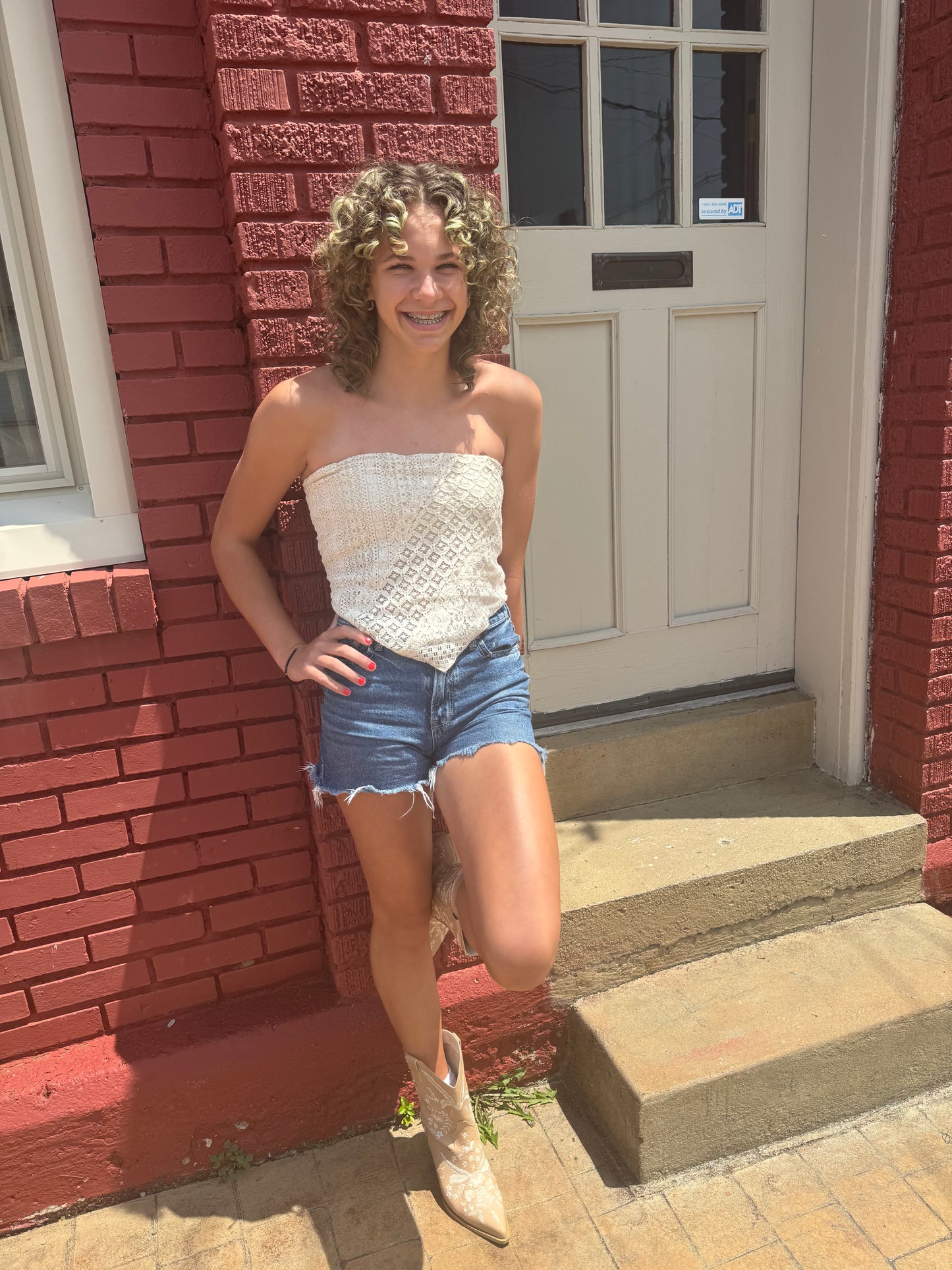 lace bandana top