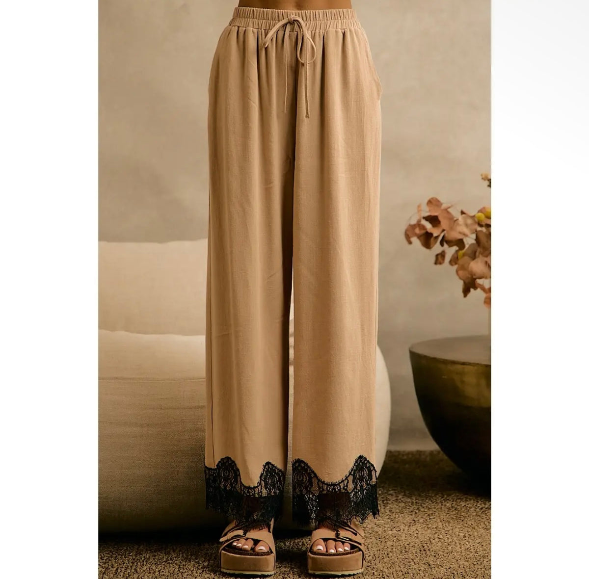 casual lace pants
