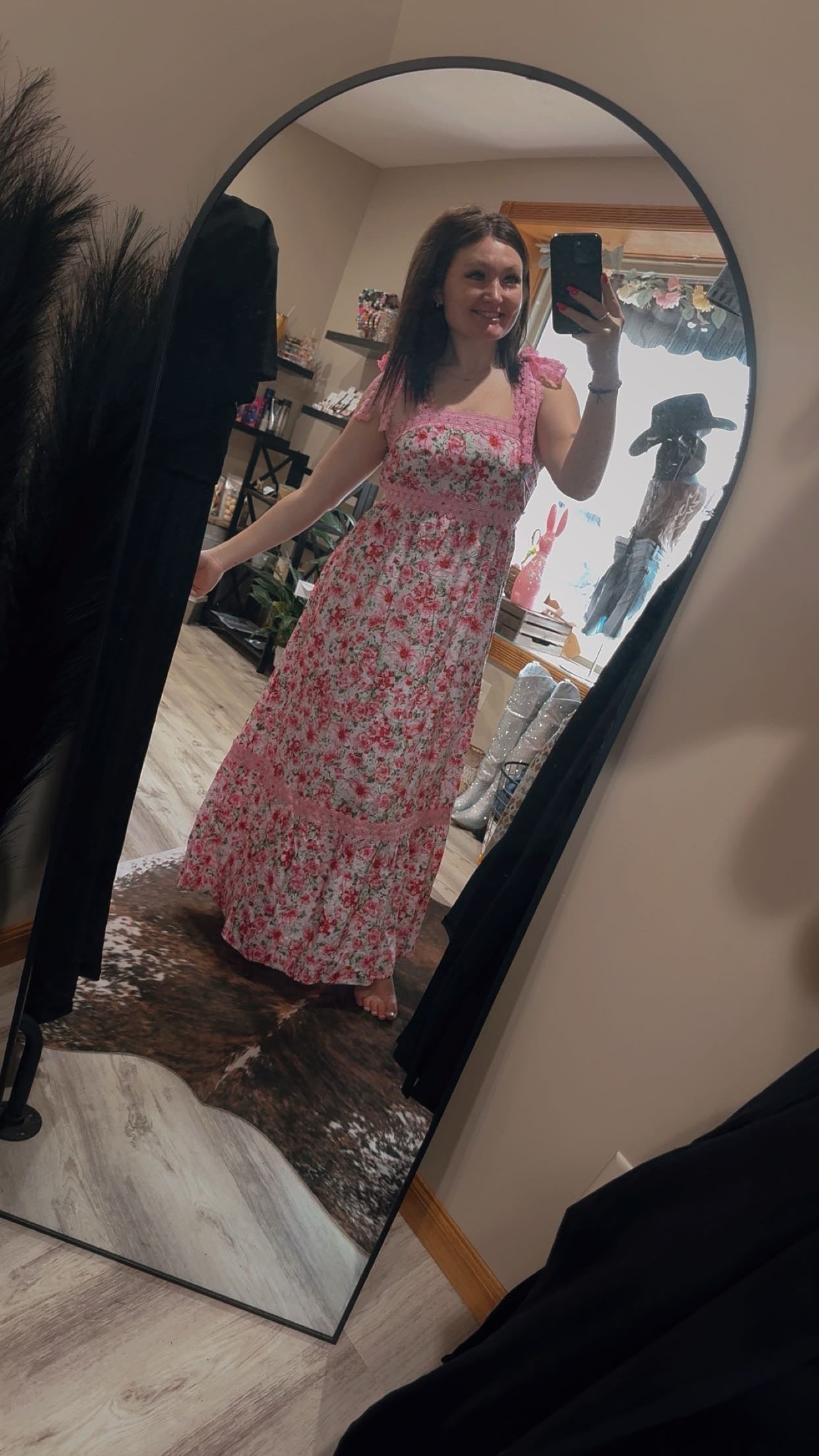 floral maxi dress