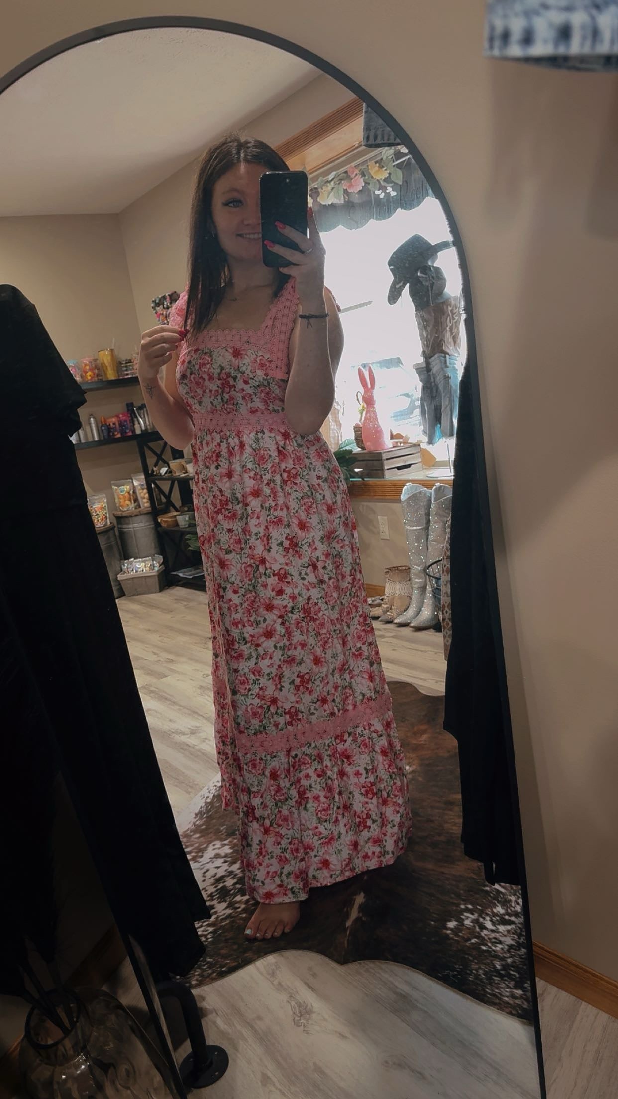 floral maxi dress