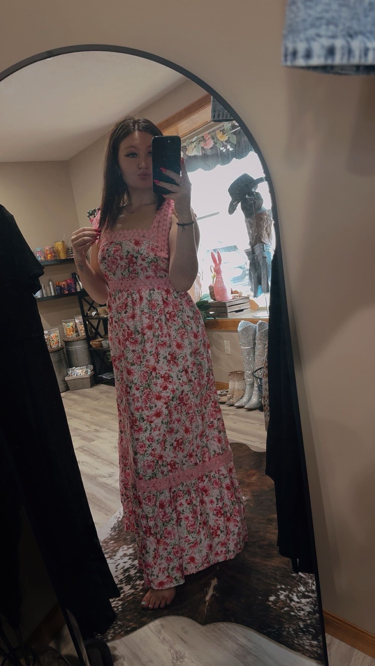 floral maxi dress