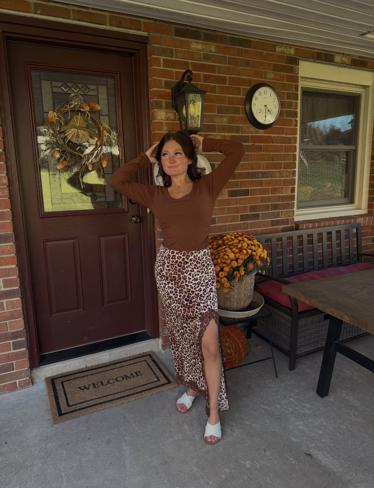 western cheetah skirt