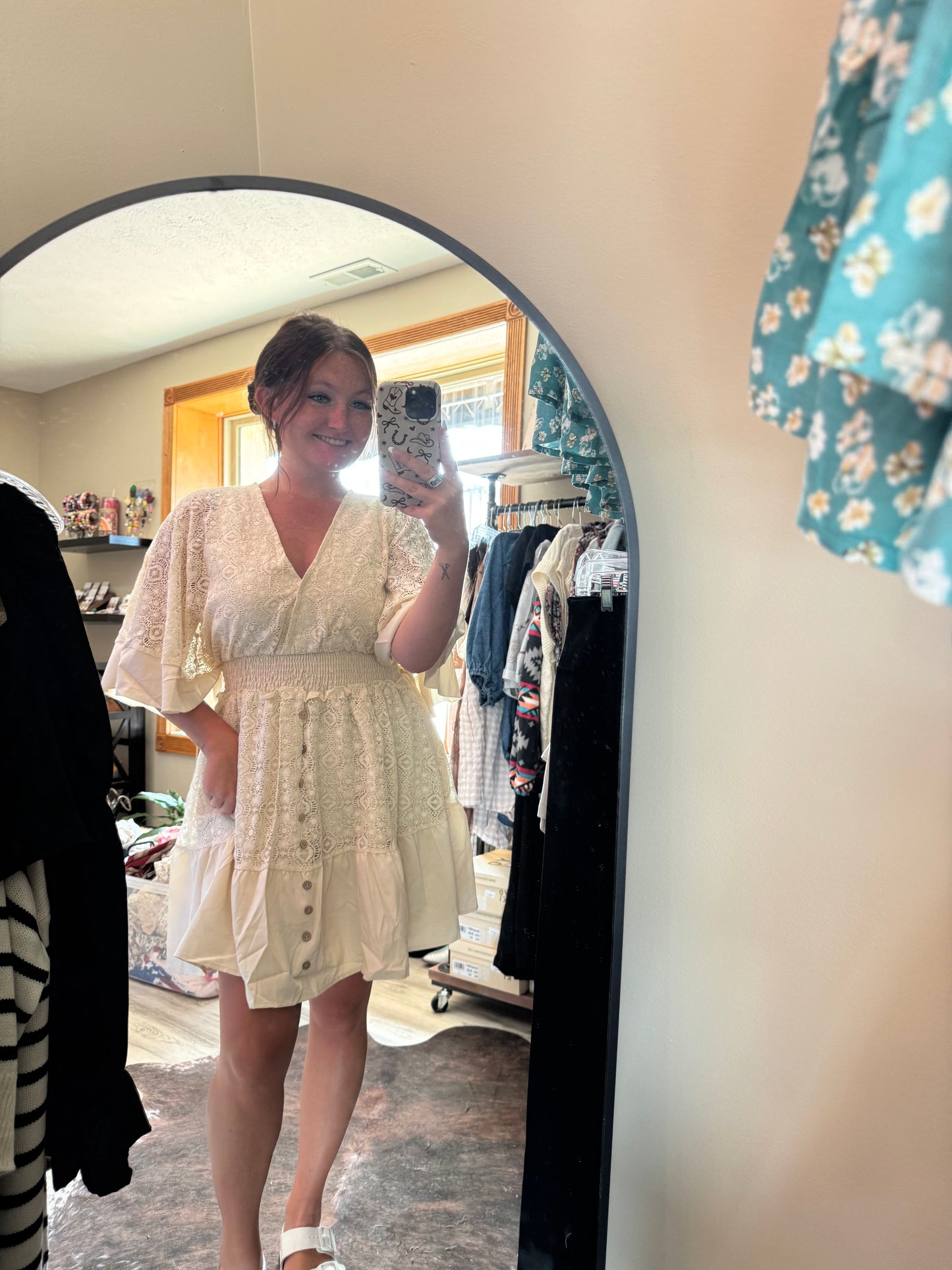 lace mini dress