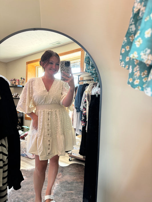lace mini dress