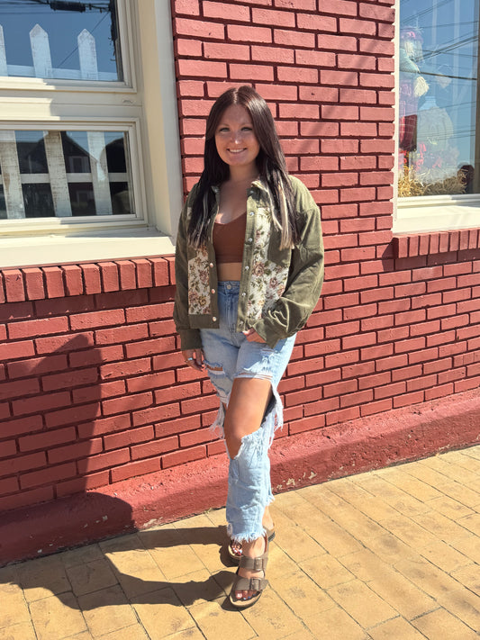 floral patchwork jacket