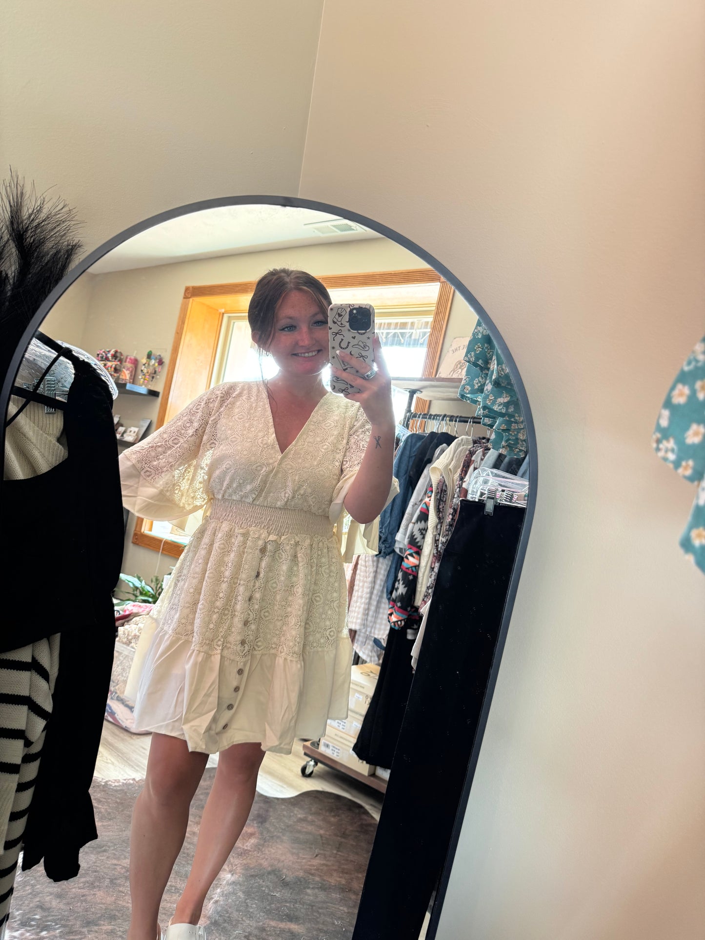 lace mini dress