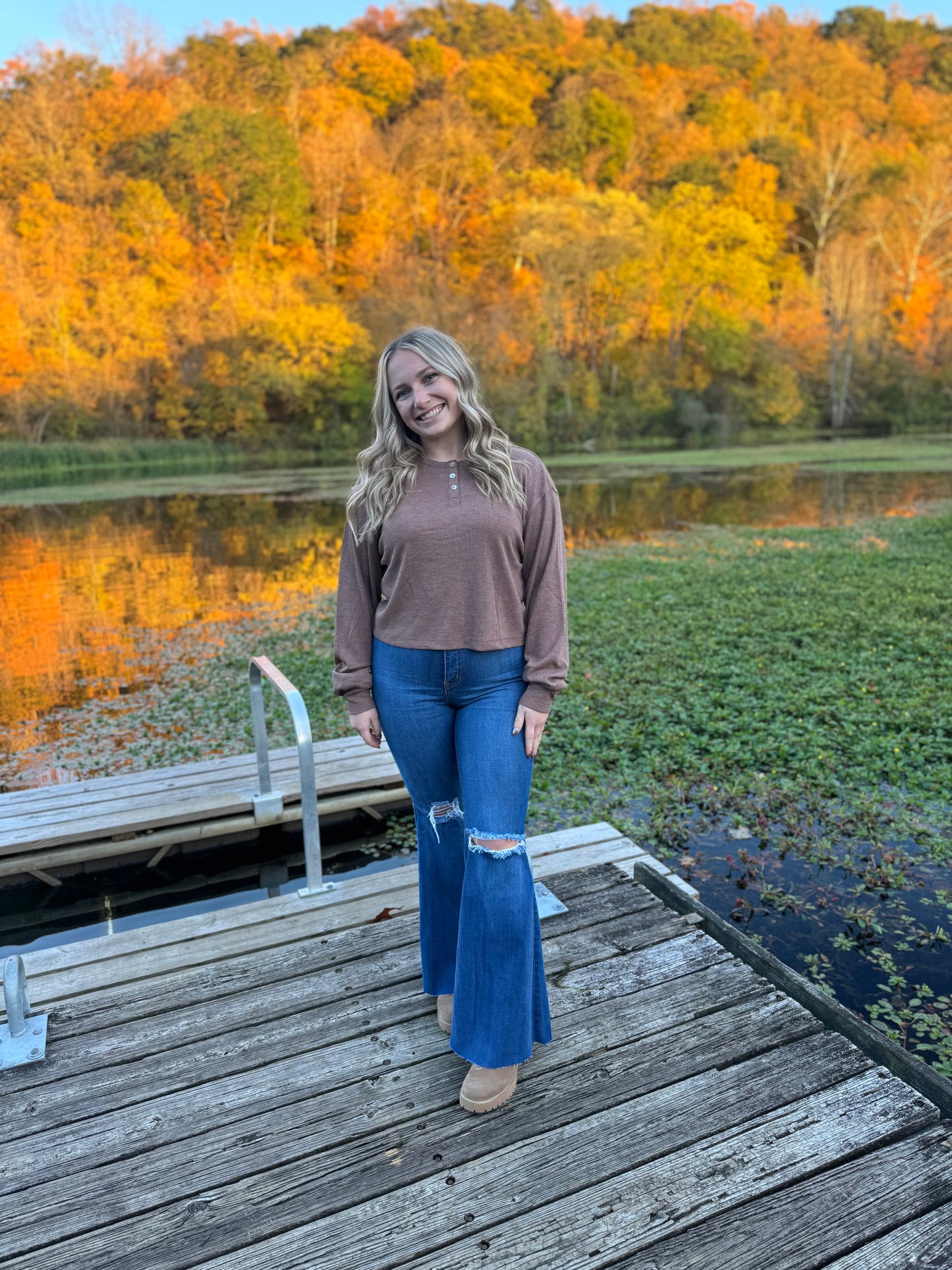 henley long sleeve top