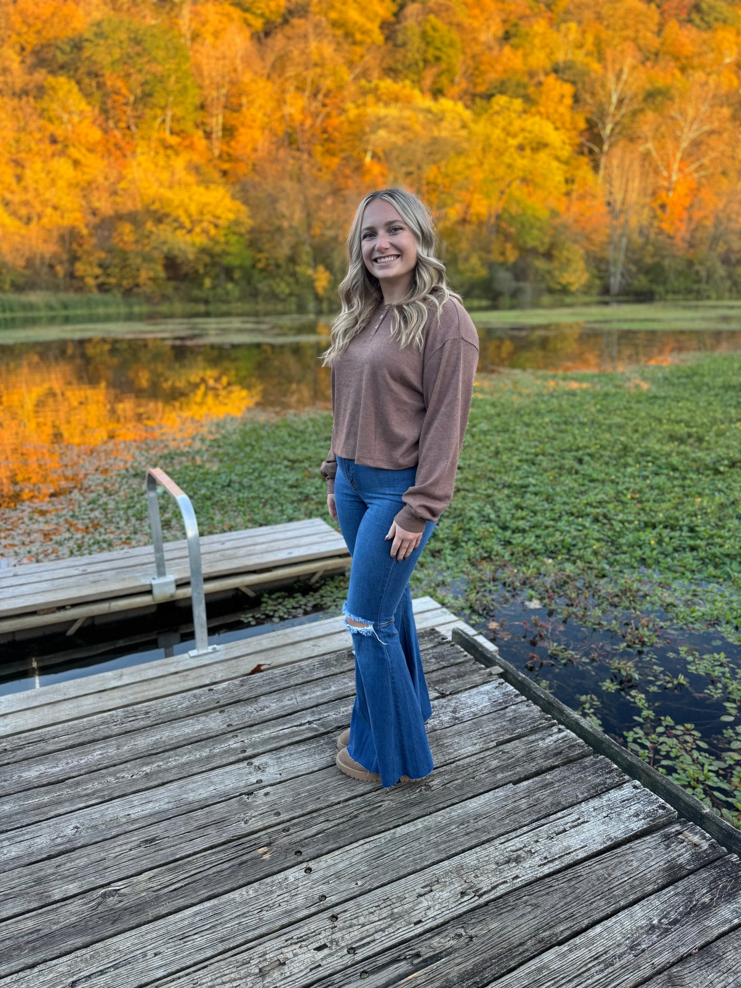 henley long sleeve top