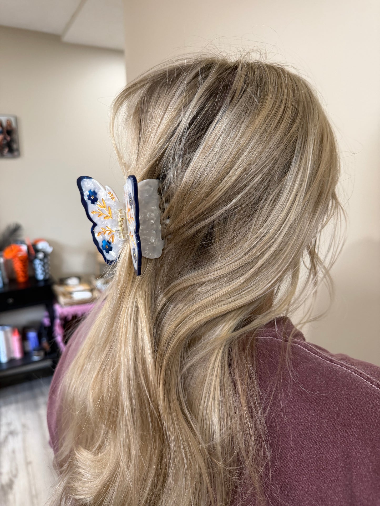 beautiful butterfly clip