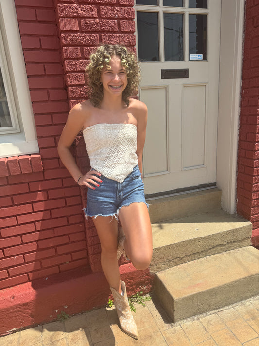 lace bandana top
