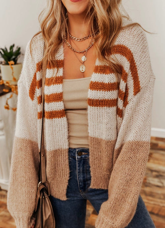 Cozy Colorblock Cardigan