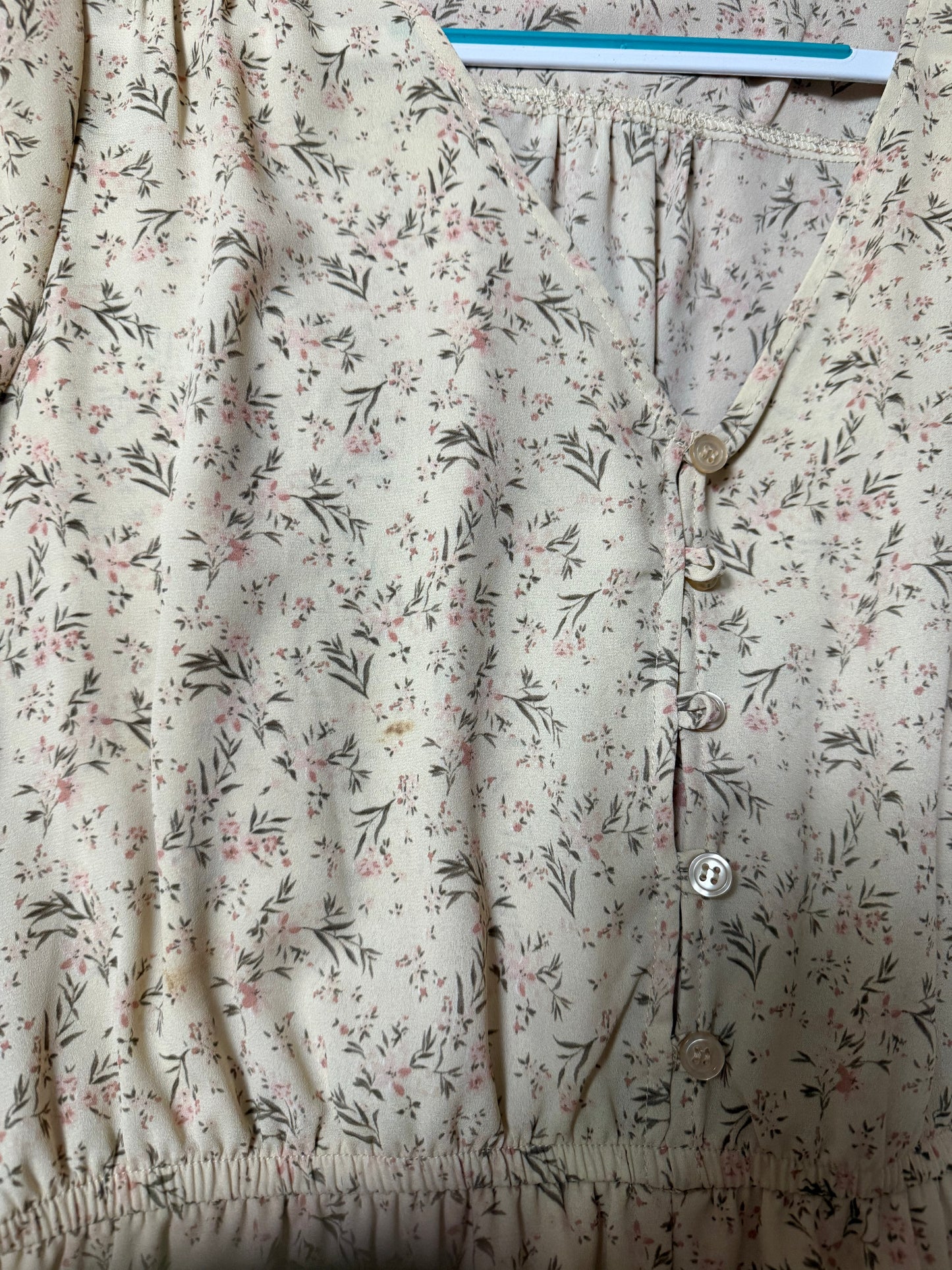 medium gently used floral romper