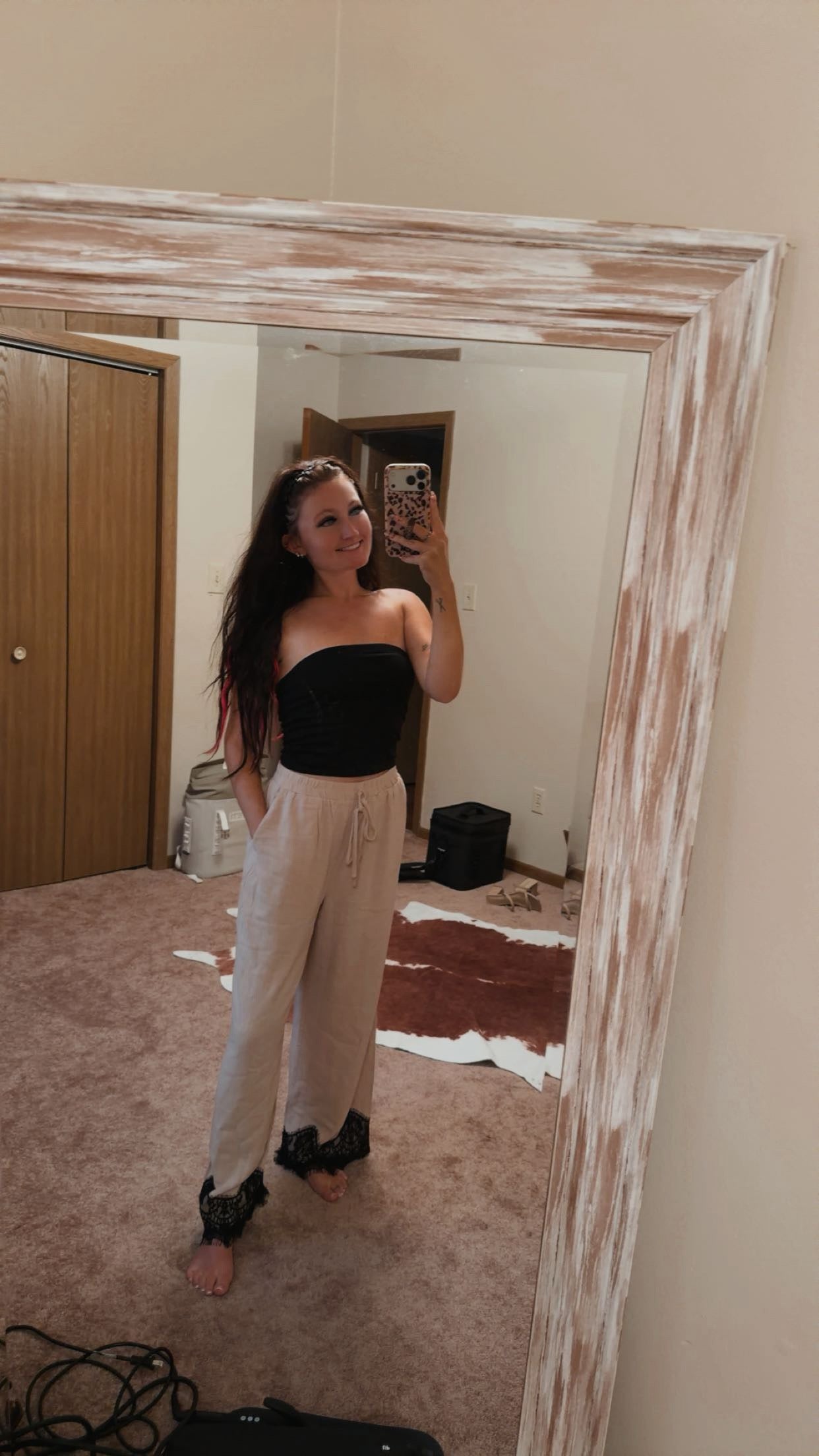 casual lace pants