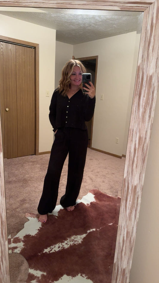 comfy in black set