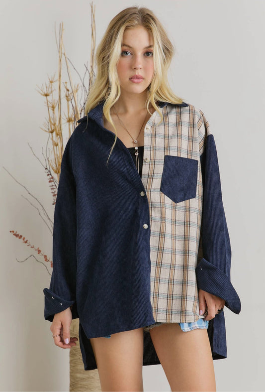 Button Down Casual Shacket